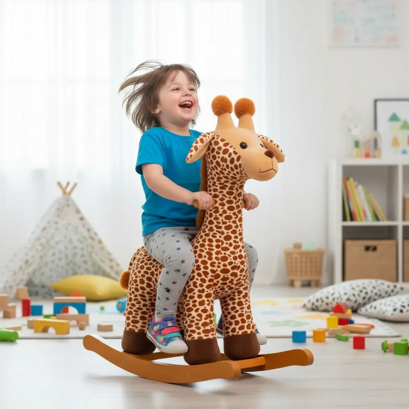 Mecedora Montable Jirafa 120 cm