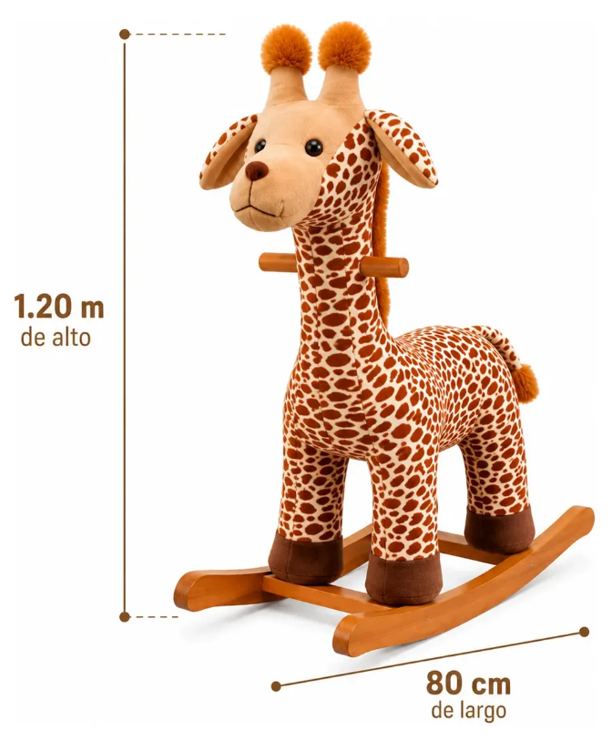 Mecedora Montable Jirafa 120 cm