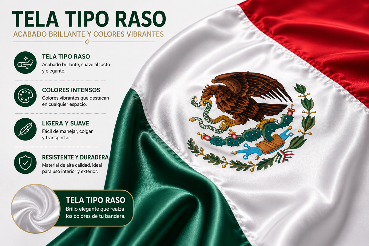 Bandera de México Gigante 455 × 230 cm