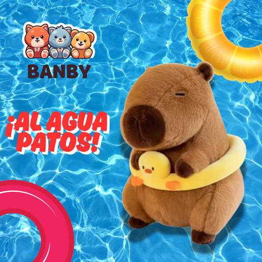 Peluche Capibara con flotador